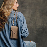 Minerva Crossbody Phone Holster Set - Taupe - Crossbody Set- My Armadura
