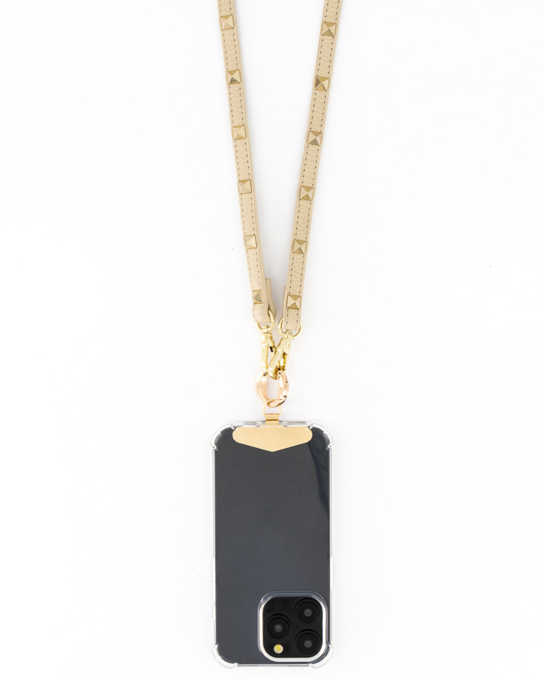 Minerva Crossbody Phone Strap with Clip - Creme - Crossbody Set- My Armadura