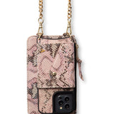 Maia Crossbody iPhone Combo - Pink Python - Crossbody Combo- My Armadura