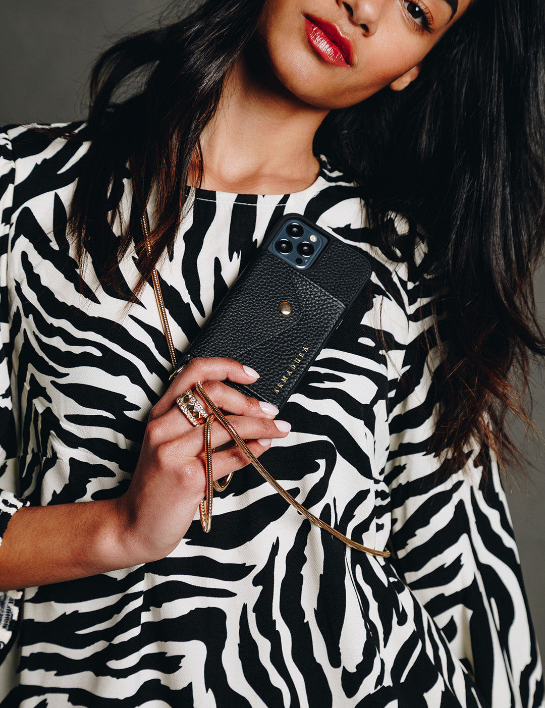 Aphrodite Crossbody iPhone Set - Black - Crossbody Set- My Armadura