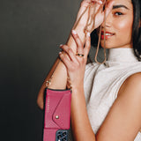 Aphrodite Crossbody iPhone Set - Fuchsia - Crossbody Set- My Armadura
