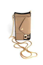 Aphrodite Crossbody iPhone Set - Taupe - Crossbody Set- My Armadura