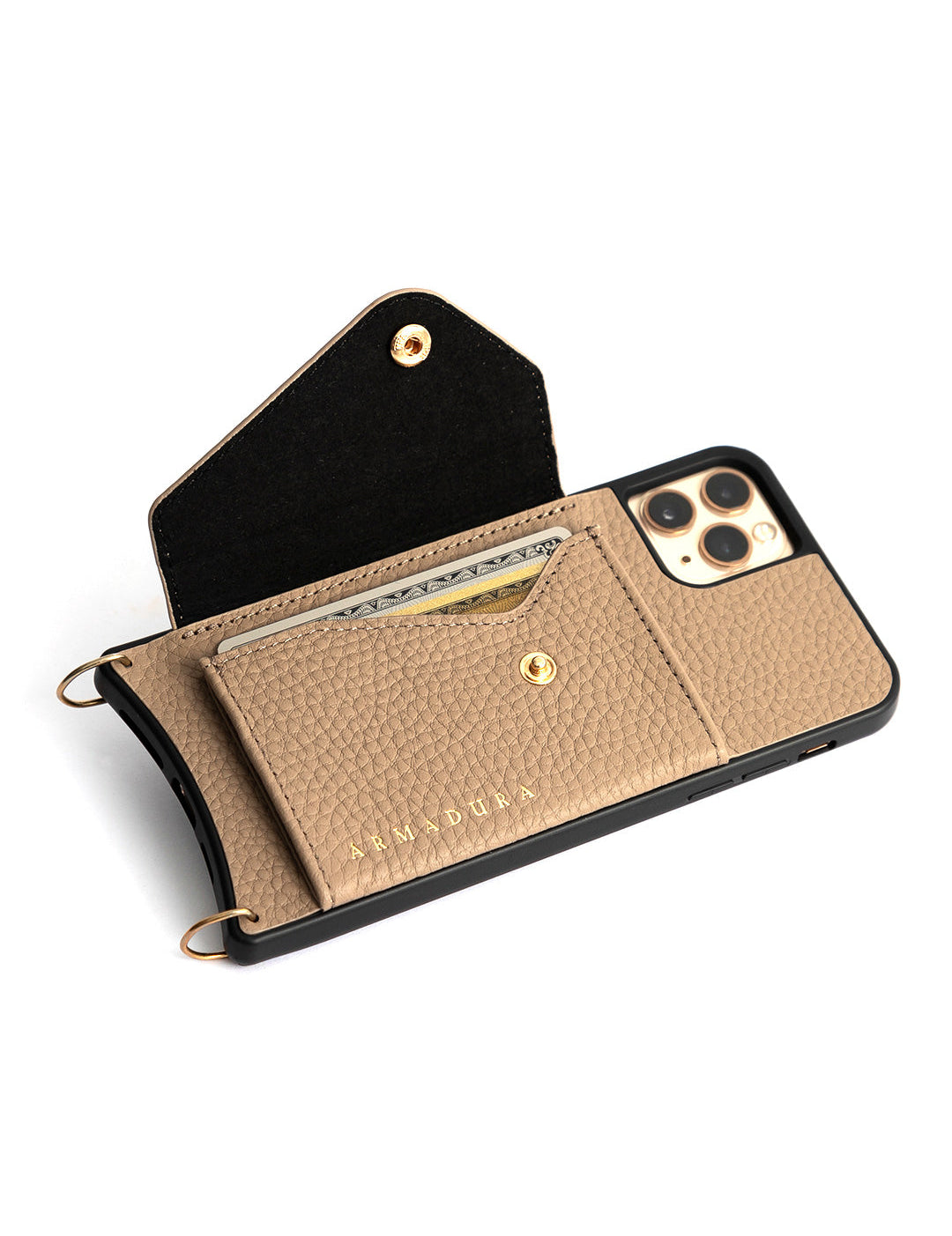 Rhea Crossbody iPhone Set - Taupe - Crossbody Set- My Armadura