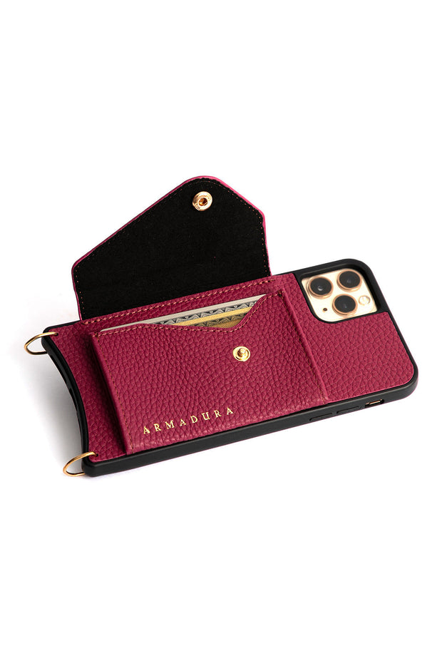 Hestia Crossbody iPhone Combo - Fuchsia - Crossbody Combo- My Armadura