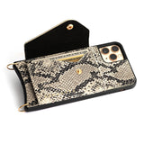 Hestia Crossbody iPhone Combo - Python on Black - Crossbody Combo- My Armadura