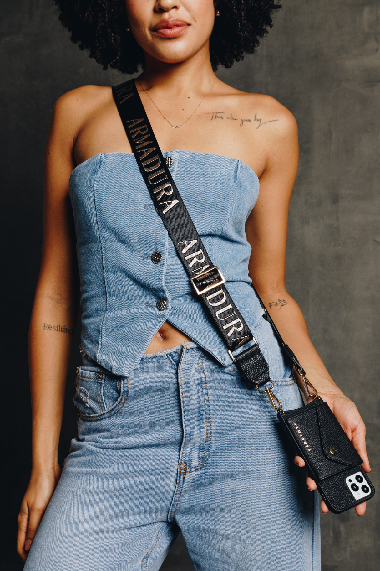 Armadura Crossbody Phone Strap - Black - Crossbody Strap- My Armadura