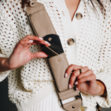 Athena Crossbody Phone Strap - Taupe - Crossbody Strap- My Armadura