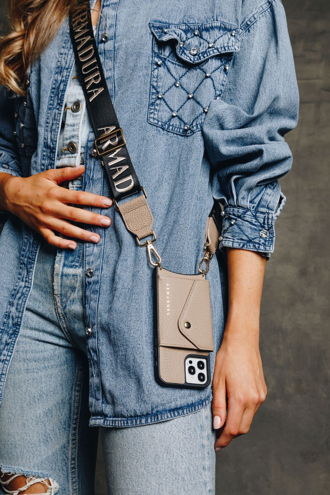 Armadura Crossbody Phone Strap - Taupe - Crossbody Strap- My Armadura