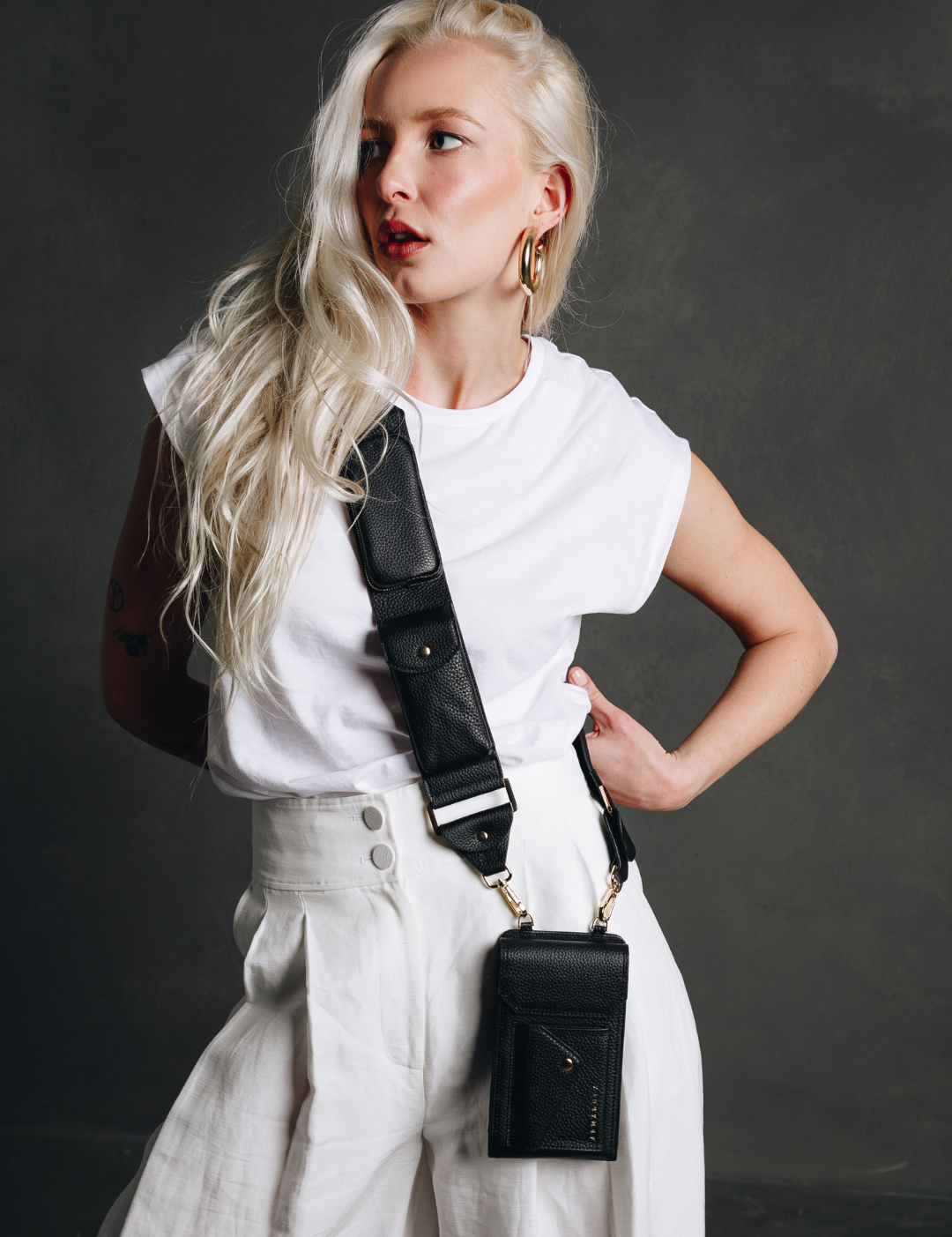 Athena Crossbody Phone Strap - Black - Crossbody Strap- My Armadura