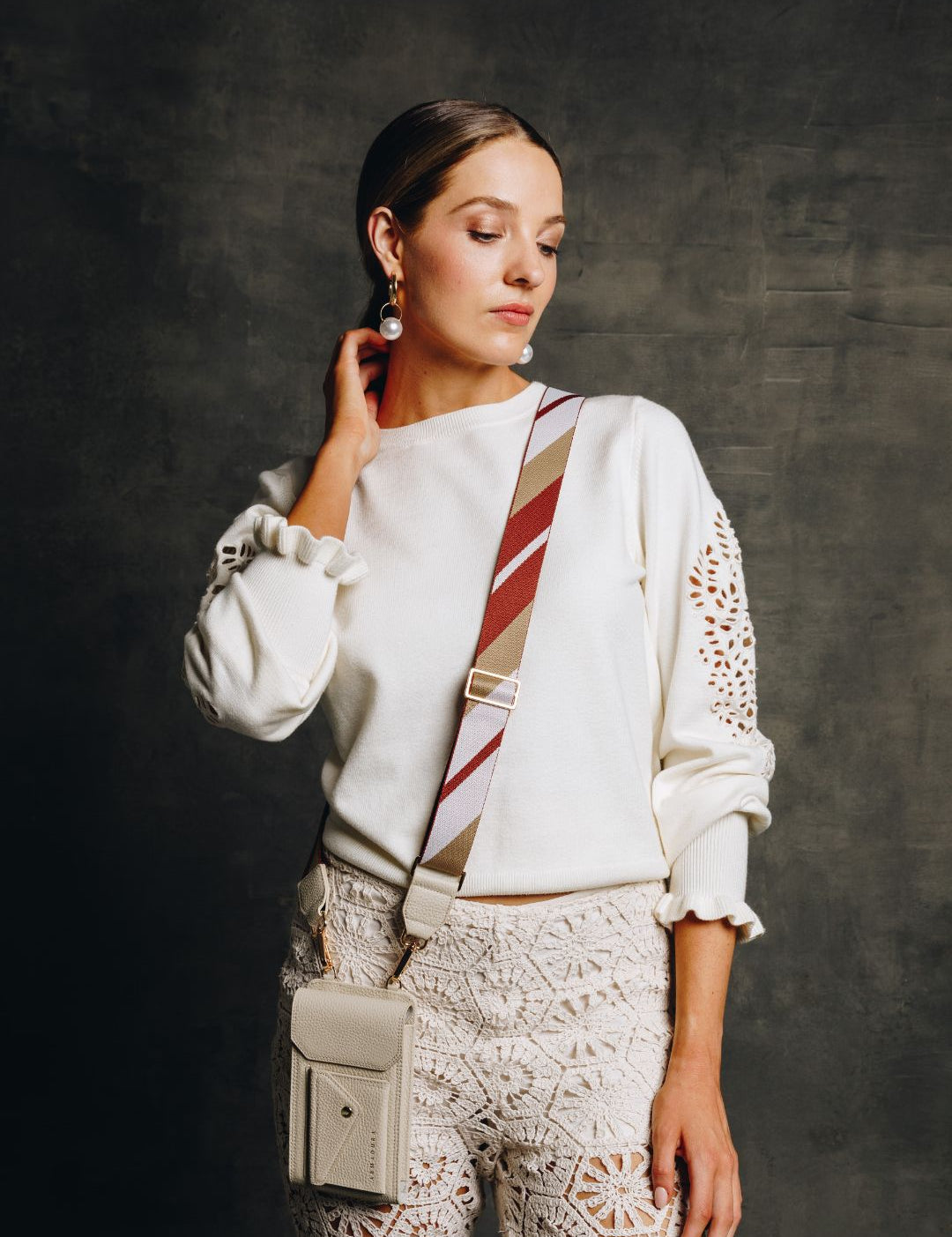 Juno Crossbody Phone Holster Set - Créme - Crossbody Set- My Armadura