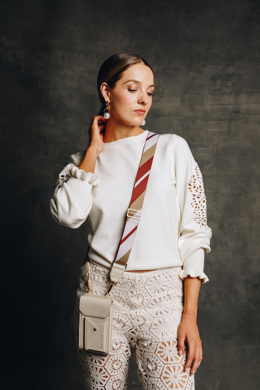 Juno Crossbody Phone Holster Set - Créme - Crossbody Set- My Armadura