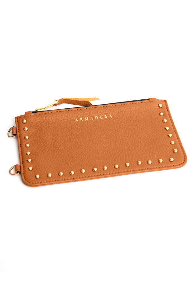 Diana Mini Stud Pouch - Tan - Pouch- My Armadura