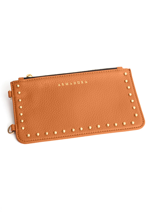 Diana Mini Stud Pouch - Tan - Pouch- My Armadura