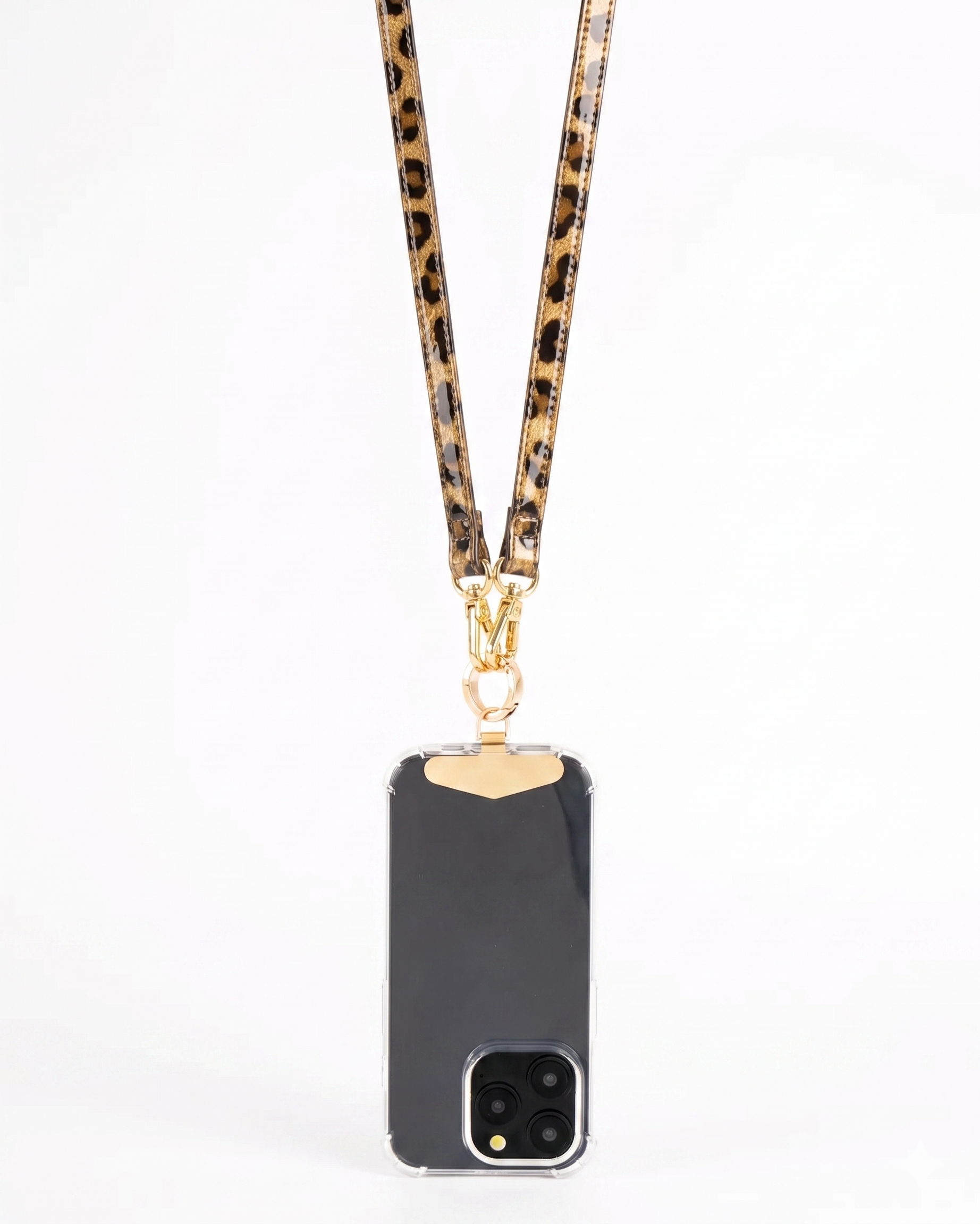Hestia Crossbody Phone Strap with Clip - Limited Edition Luxe Leopard - Crossbody Set- My Armadura