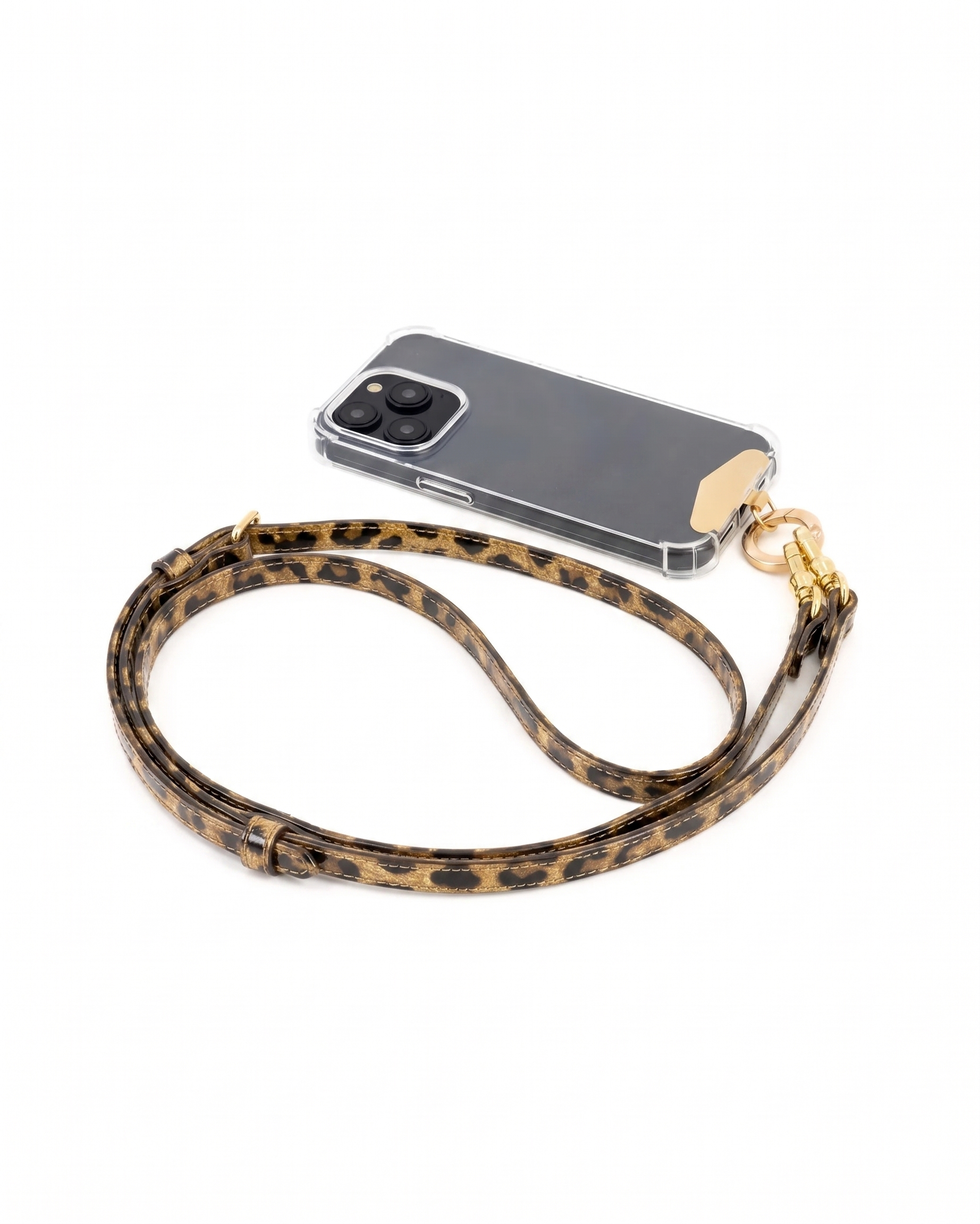 Hestia Crossbody Phone Strap with Clip - Limited Edition Luxe Leopard - Crossbody Set- My Armadura