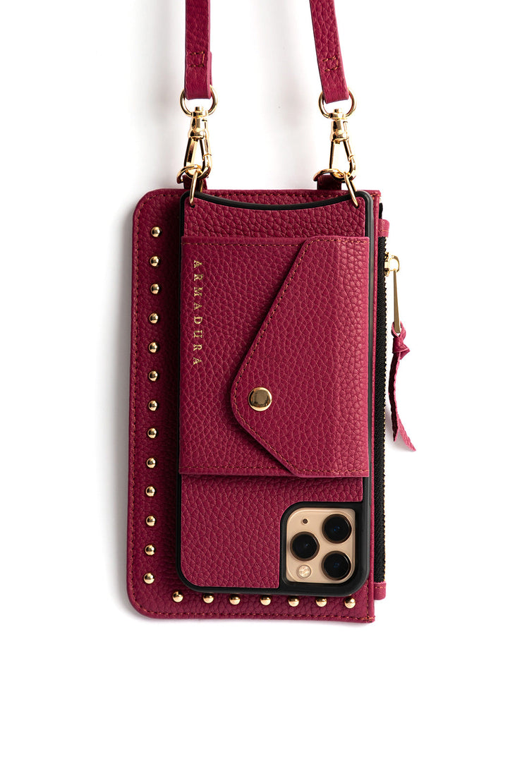 Hestia Crossbody iPhone Combo - Fuchsia - Crossbody Combo- My Armadura