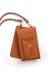 Hestia Crossbody Phone Holster Combo - Tan - Crossbody Combo- My Armadura