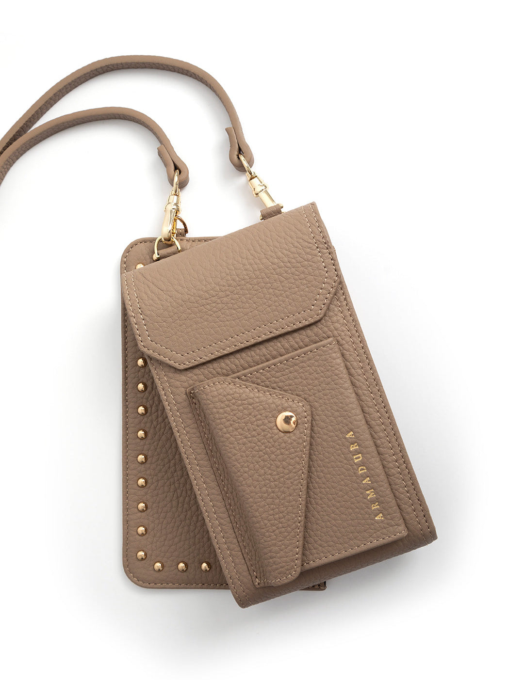 Hestia Crossbody Phone Holster Combo - Taupe - Crossbody Combo- My Armadura