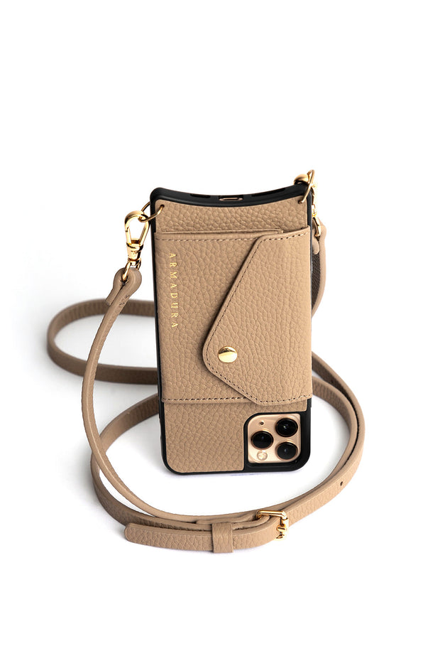 Hestia Crossbody iPhone Set - Taupe - Crossbody Set- My Armadura