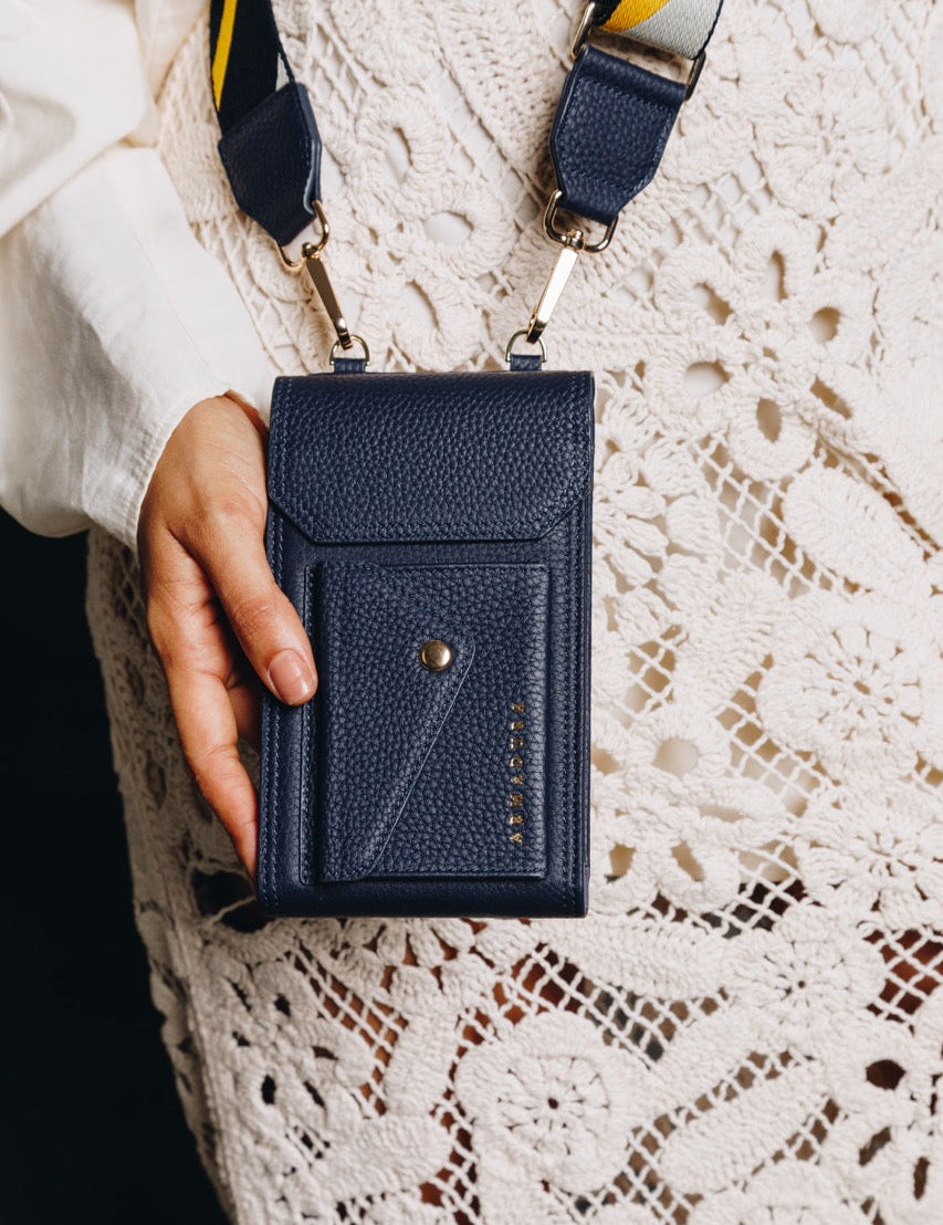 Juno Crossbody Phone Holster Set - Navy - Crossbody Set- My Armadura