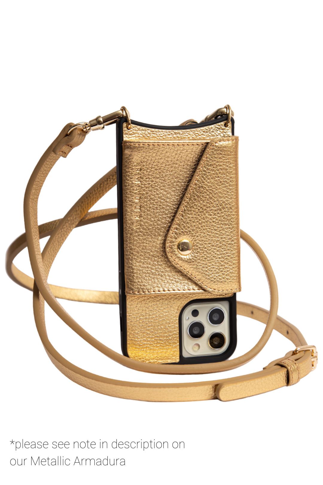 Hestia Crossbody iPhone Set - Limited Edition Metallic Gold - Crossbody Set- My Armadura