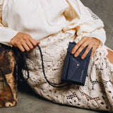 Minerva Crossbody Phone Holster Set - Navy - Crossbody Set- My Armadura