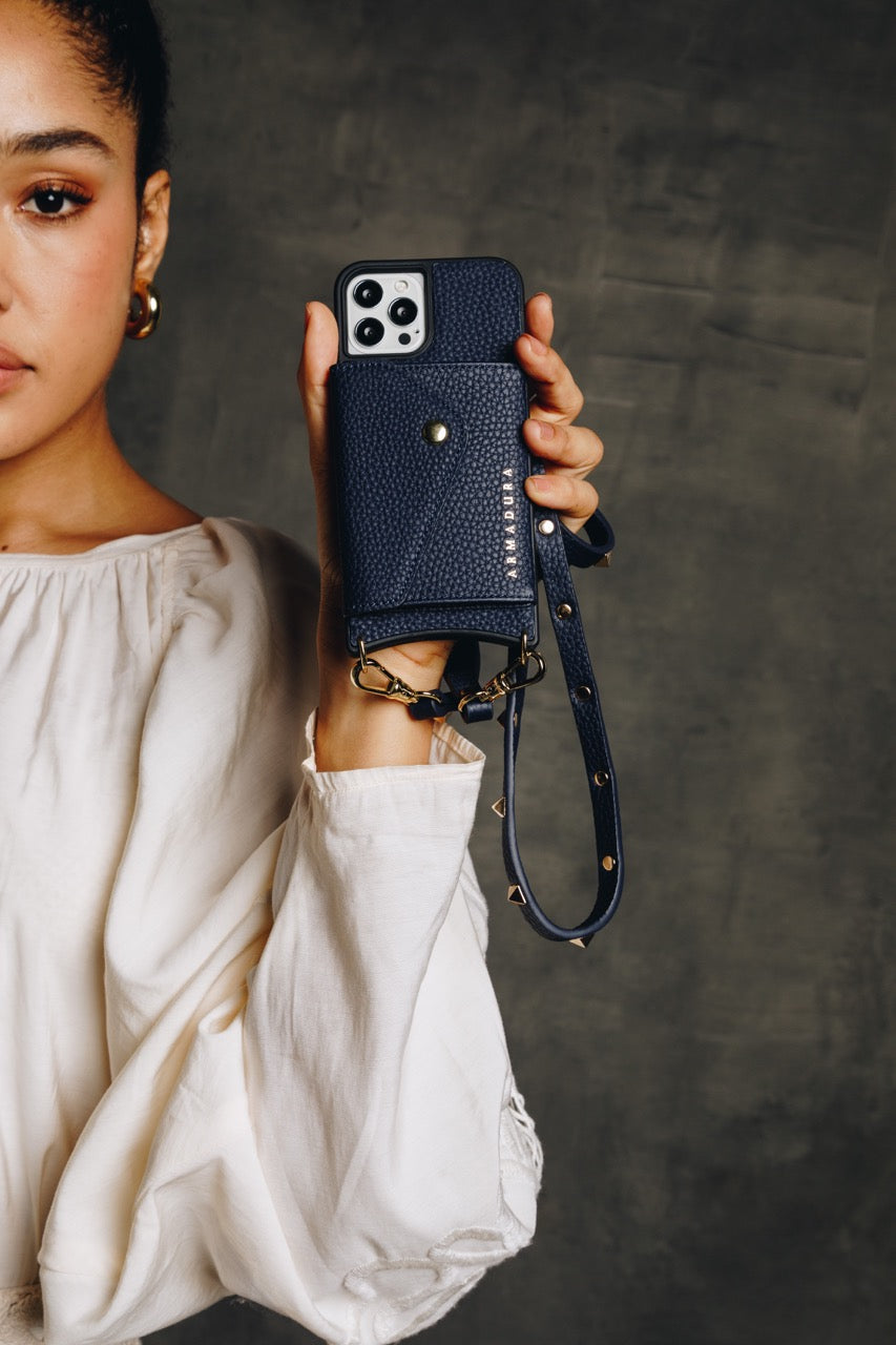 Minerva Crossbody iPhone Set - Navy - Crossbody Set- My Armadura