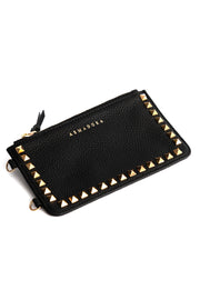 Minerva Pyramid Stud Pouch - Black - Pouch- My Armadura