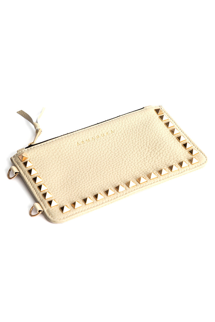 Minerva Pyramid Stud Pouch - Crème - Pouch- My Armadura