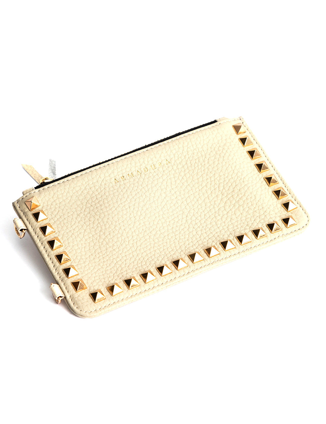 Minerva Pyramid Stud Pouch - Crème - Pouch- My Armadura