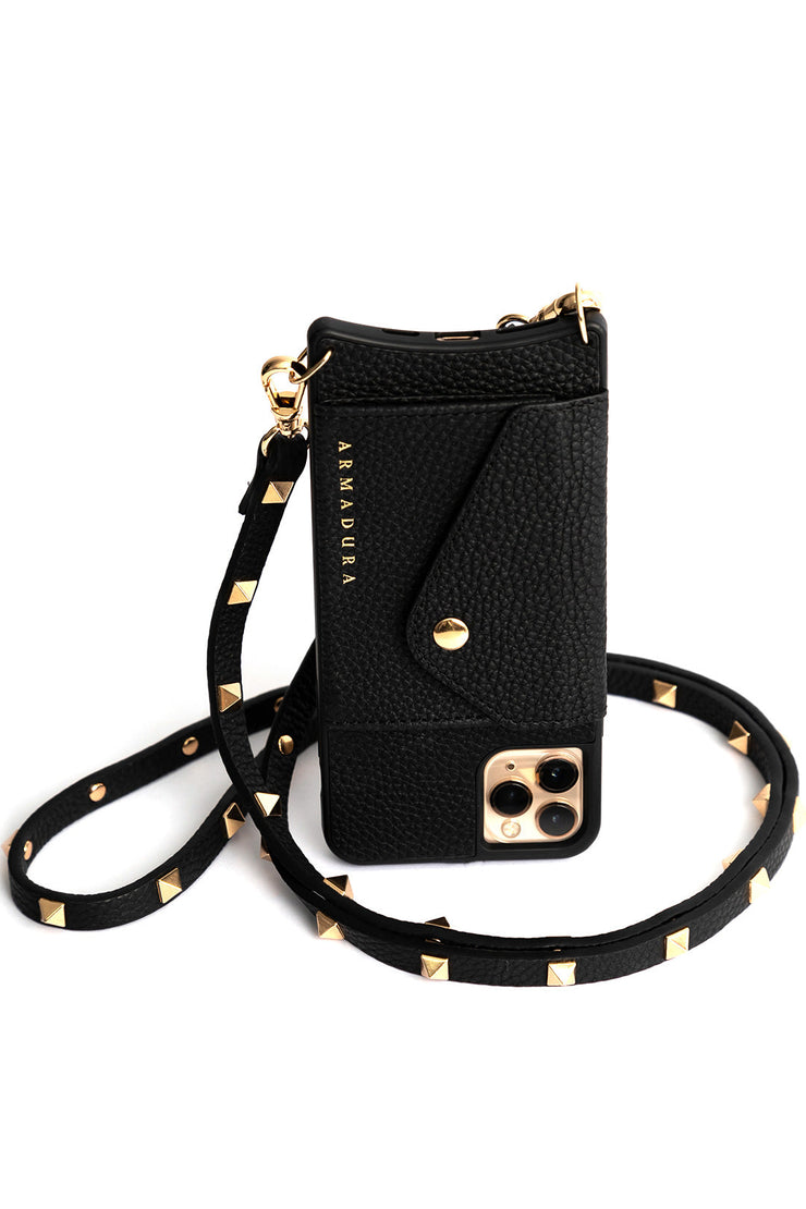 Minerva Crossbody iPhone Set - Black - Crossbody Set- My Armadura