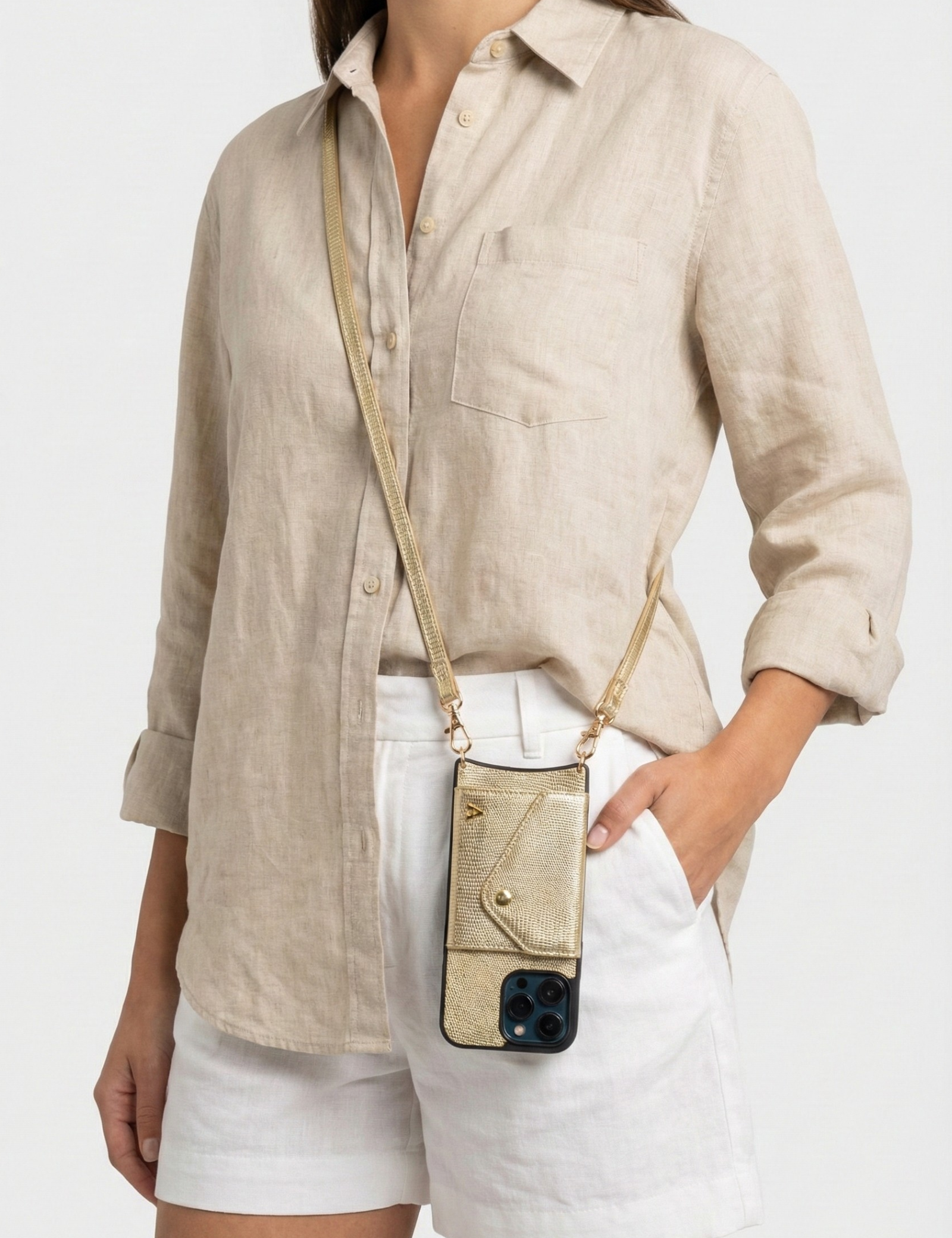Hestia Crossbody iPhone Set - Sunscale Gold - Crossbody Set- My Armadura