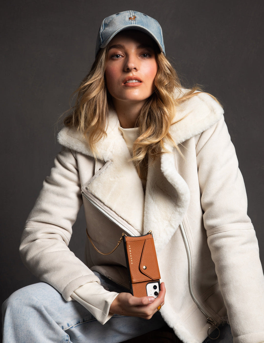 Aphrodite Crossbody iPhone Set - Tan - Crossbody Set- My Armadura