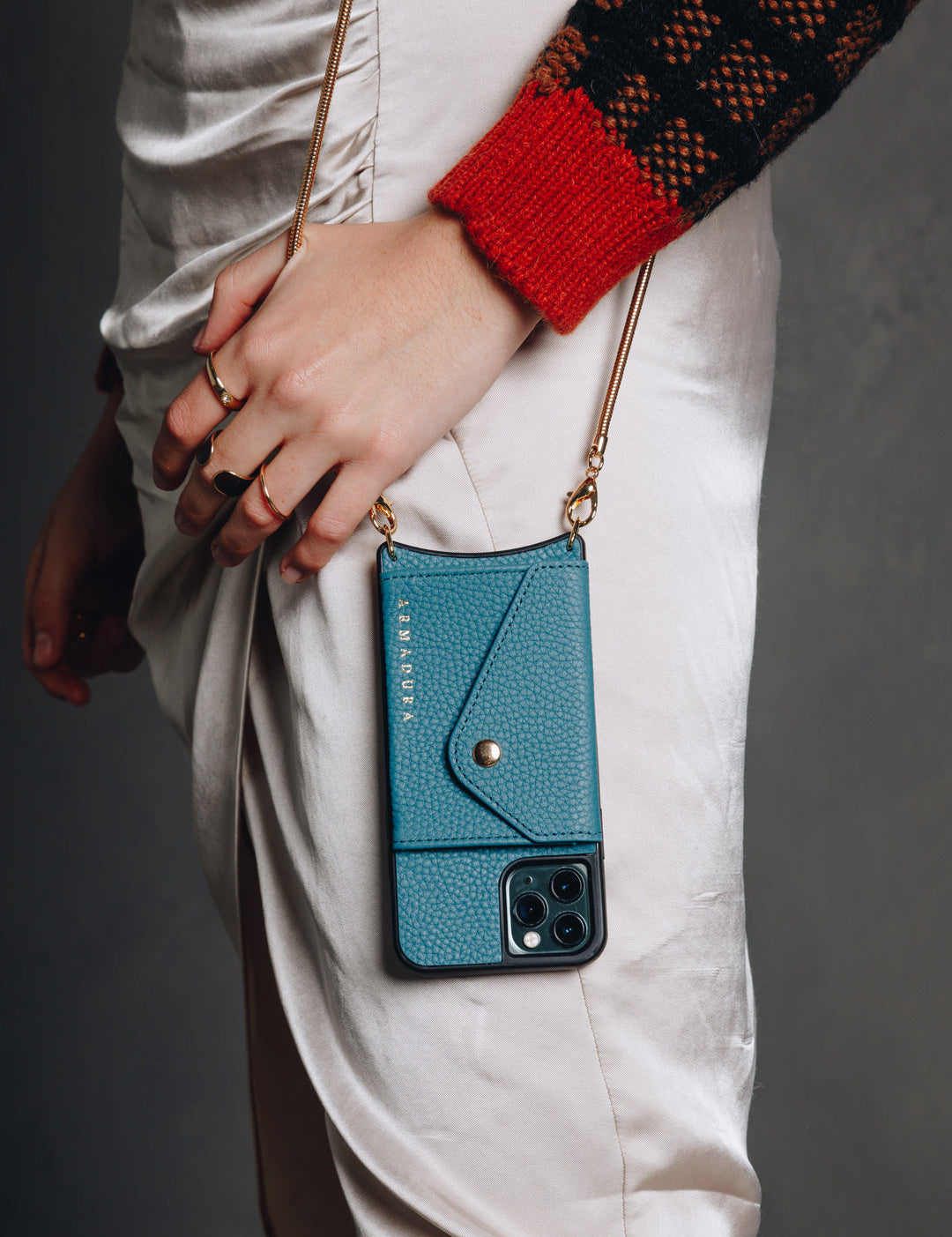 Aphrodite Crossbody iPhone Set - Teal - Crossbody Set- My Armadura