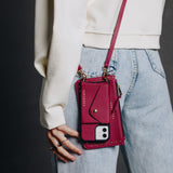 Hestia Crossbody iPhone Combo - Fuchsia - Crossbody Combo- My Armadura