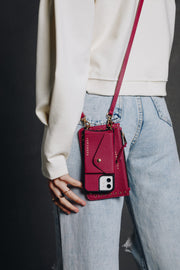 Hestia Crossbody iPhone Combo - Fuchsia - Crossbody Combo- My Armadura