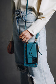 Hestia Crossbody iPhone Combo - Teal - Crossbody Combo- My Armadura