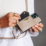 Hestia Crossbody iPhone Set - Taupe - Crossbody Set- My Armadura