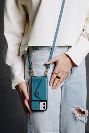 Hestia Crossbody iPhone Set - Teal - Crossbody Set- My Armadura