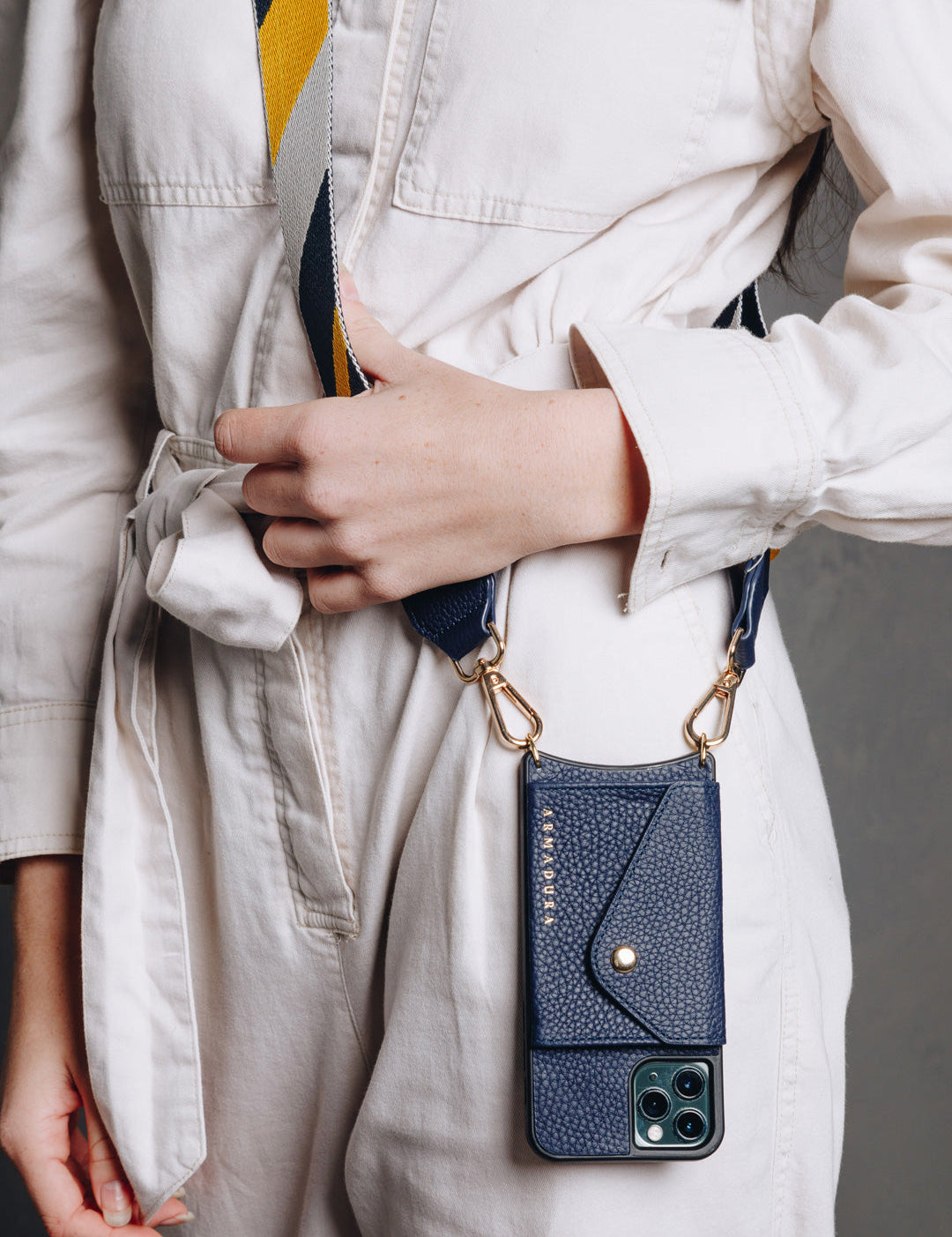 Juno Crossbody iPhone Set - Navy - Crossbody Set- My Armadura