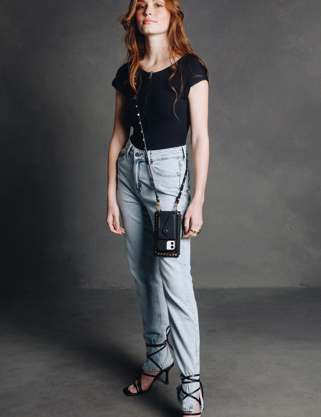 Minerva Crossbody iPhone Combo - Black - Crossbody Combo- My Armadura