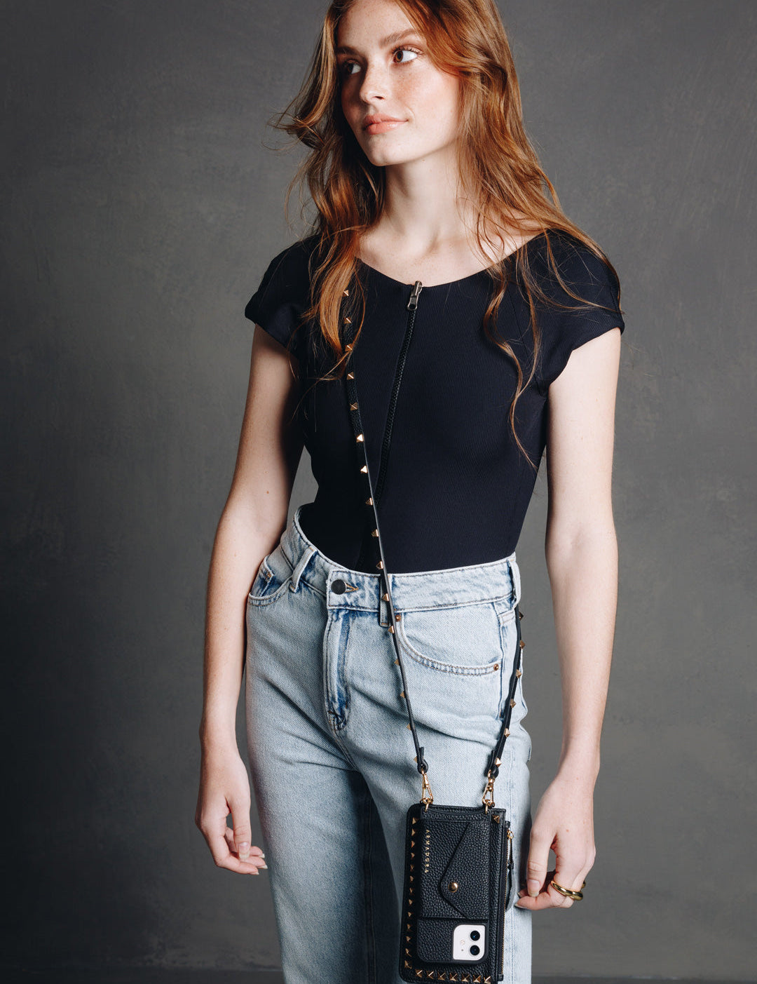 Minerva Crossbody iPhone Combo - Black - Crossbody Combo- My Armadura