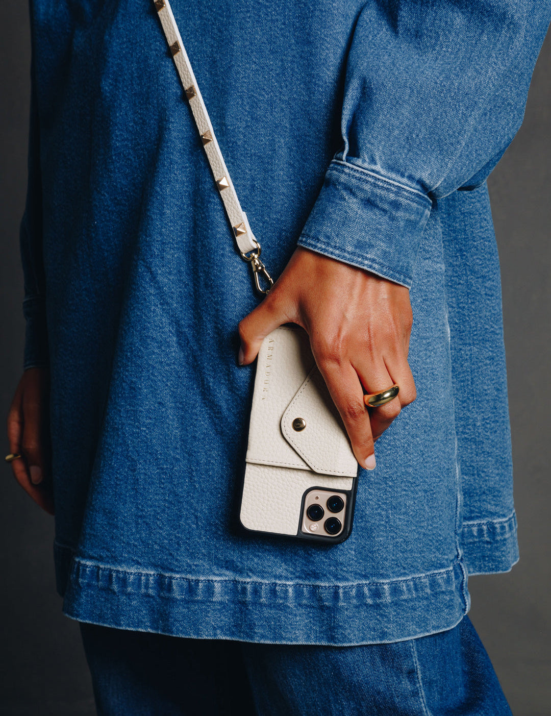 Minerva Crossbody iPhone Set - Crème - Crossbody Set- My Armadura